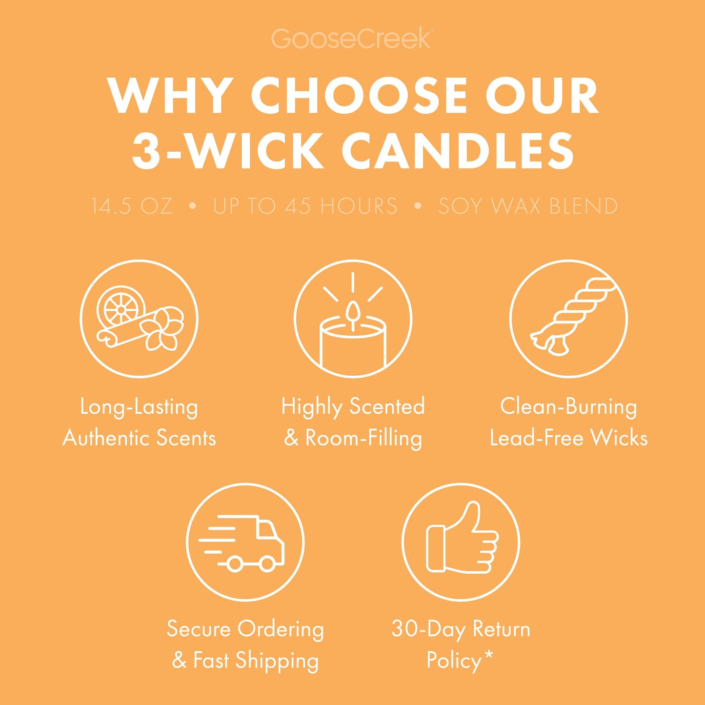 Orange Cream Cake 3-Wick Candle