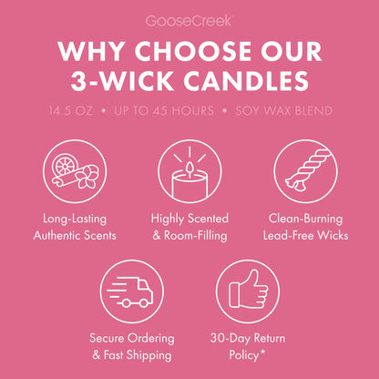 Apple Pom Twister 3-Wick Candle