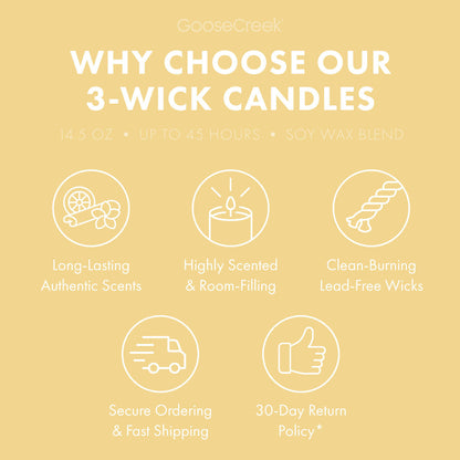 Buttercream Sprinkles 3-Wick Candle