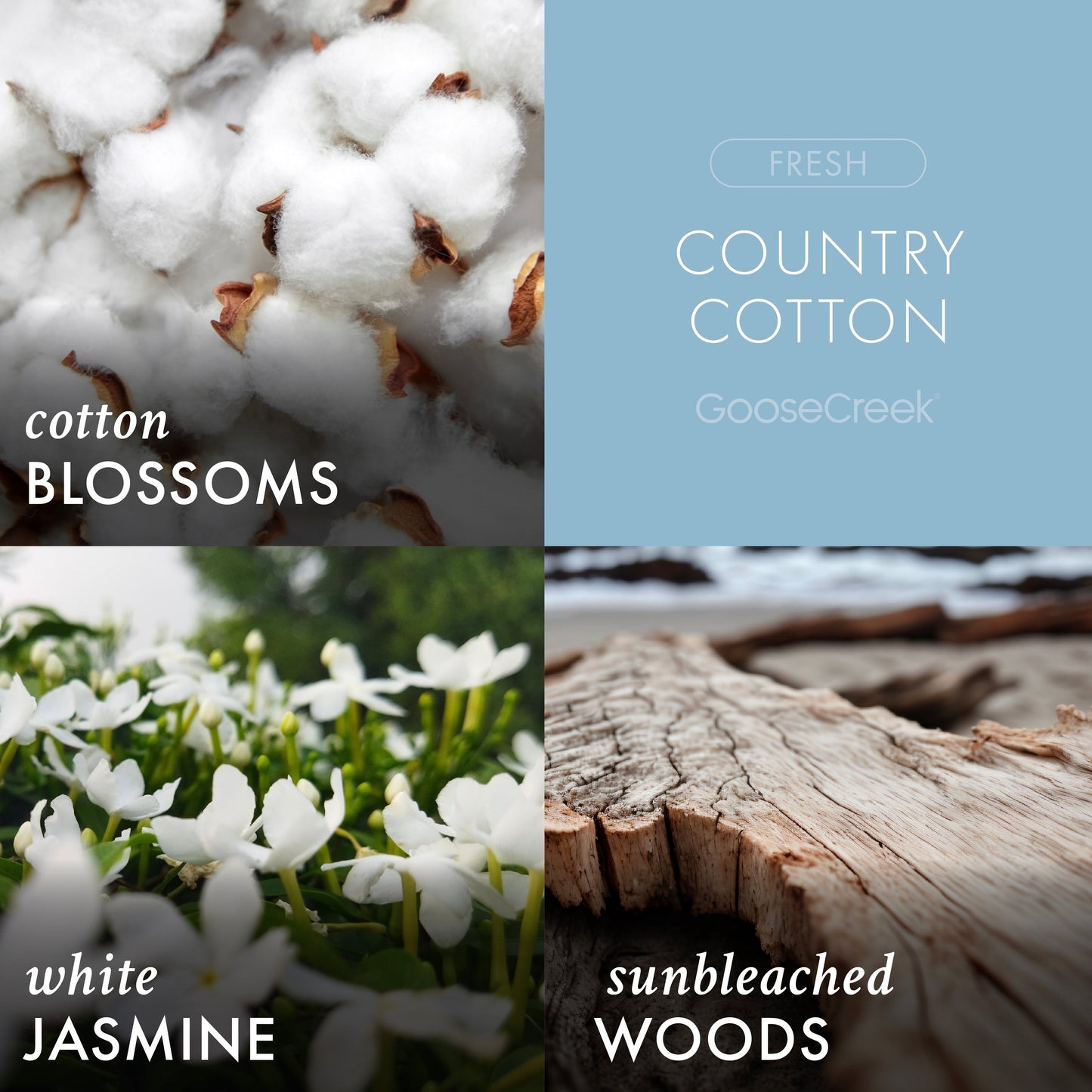 Country Cotton 3-Wick Candle