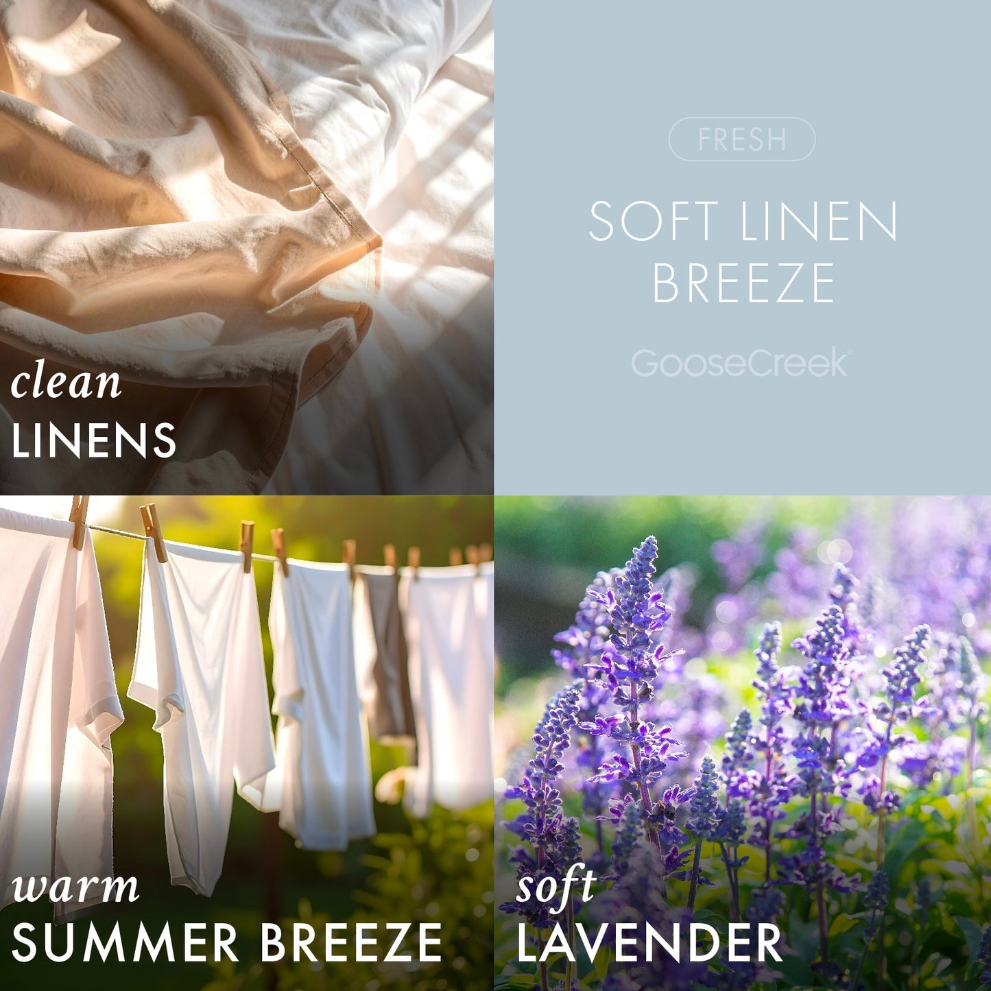 Soft Linen Breeze 3-Wick Candle